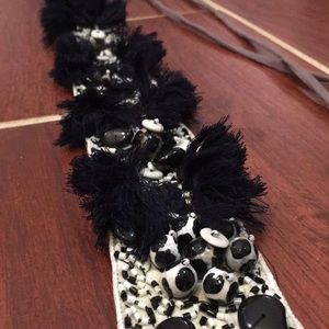 Beaded Anthropologie wrap belt